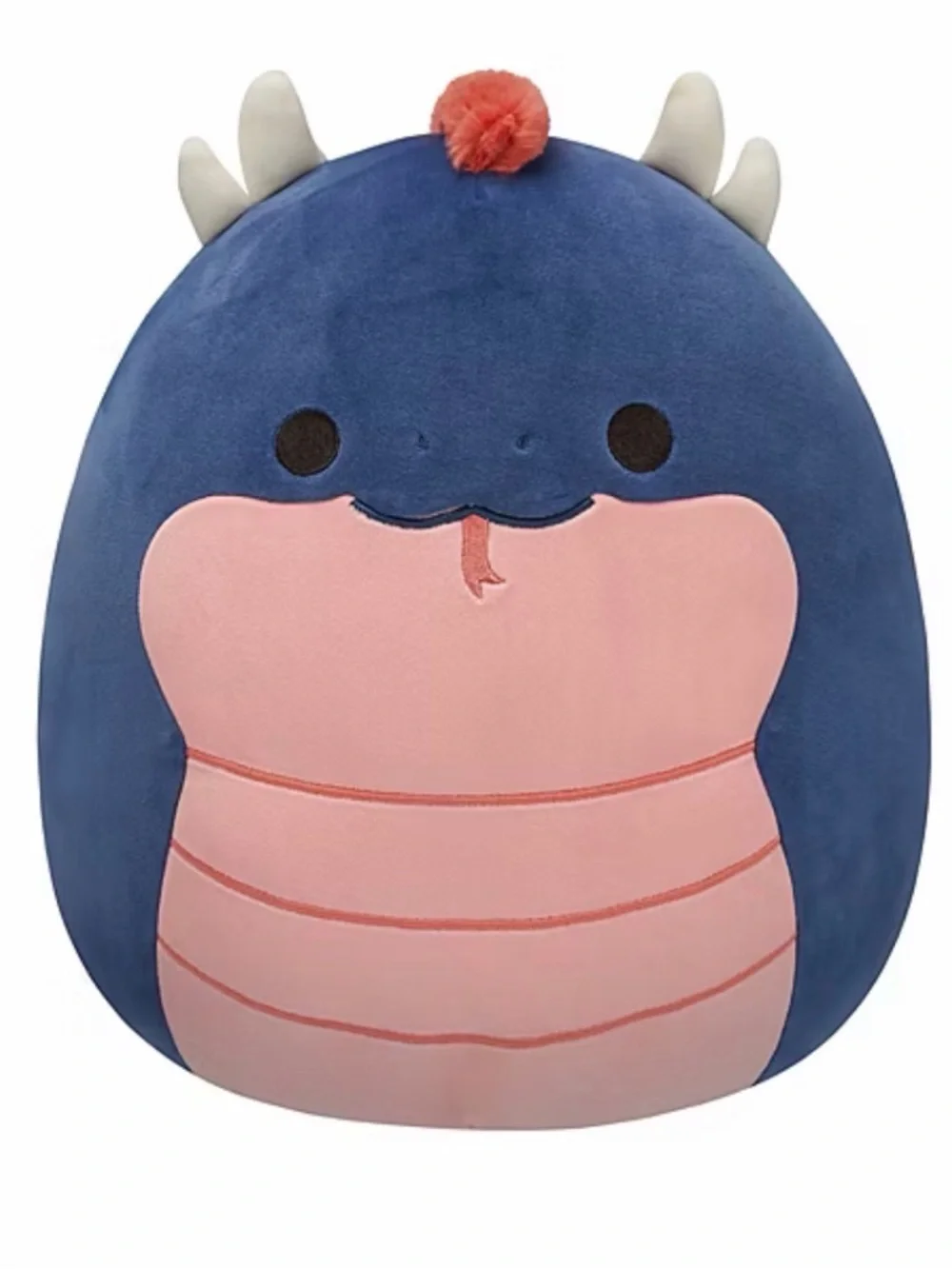 Squishmallow Cian the Navy Basilisk with a Coral Belly - Picture 3 of 3